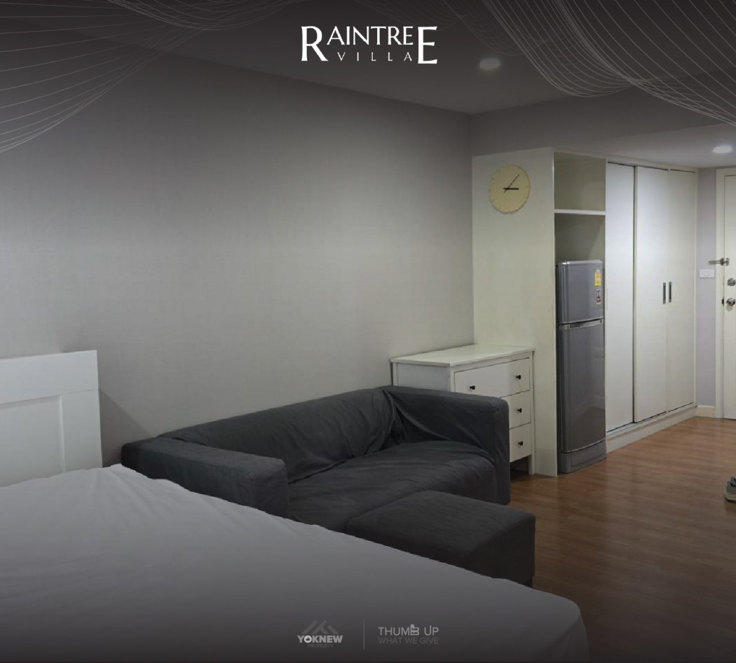 ว่างให้เช่าห้องใหม่คอนโด Raintree Villa ห้อง 1 นอน Size 31  SQ.M เฟอร์นิเจอร์ครบให้มาพร้อม